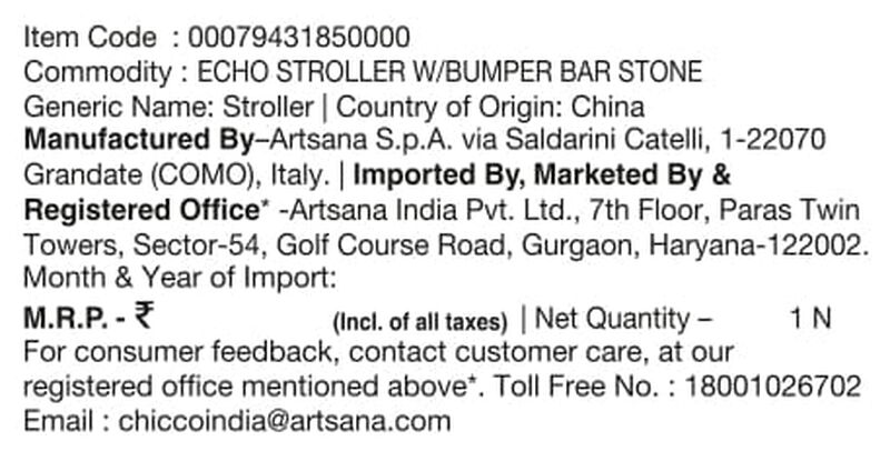 Echo Strollers (Stone, Black) image number 6